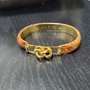 Women's Python Bracelet And Gold Plated 24kt